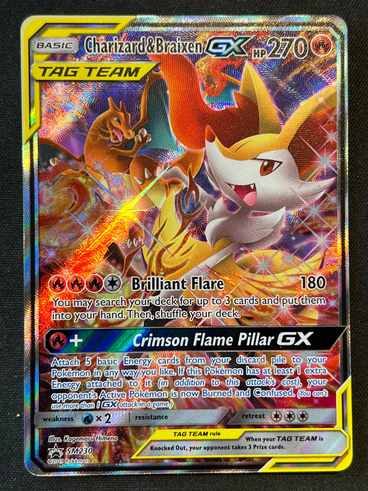 Charizard & Braixen GX - SM230 - SM Promos (SMP) NM Pokemon