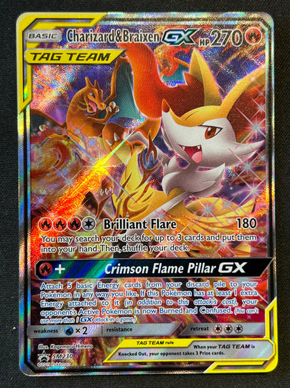 Charizard & Braixen GX - SM230 - SM Promos (SMP) NM Pokemon