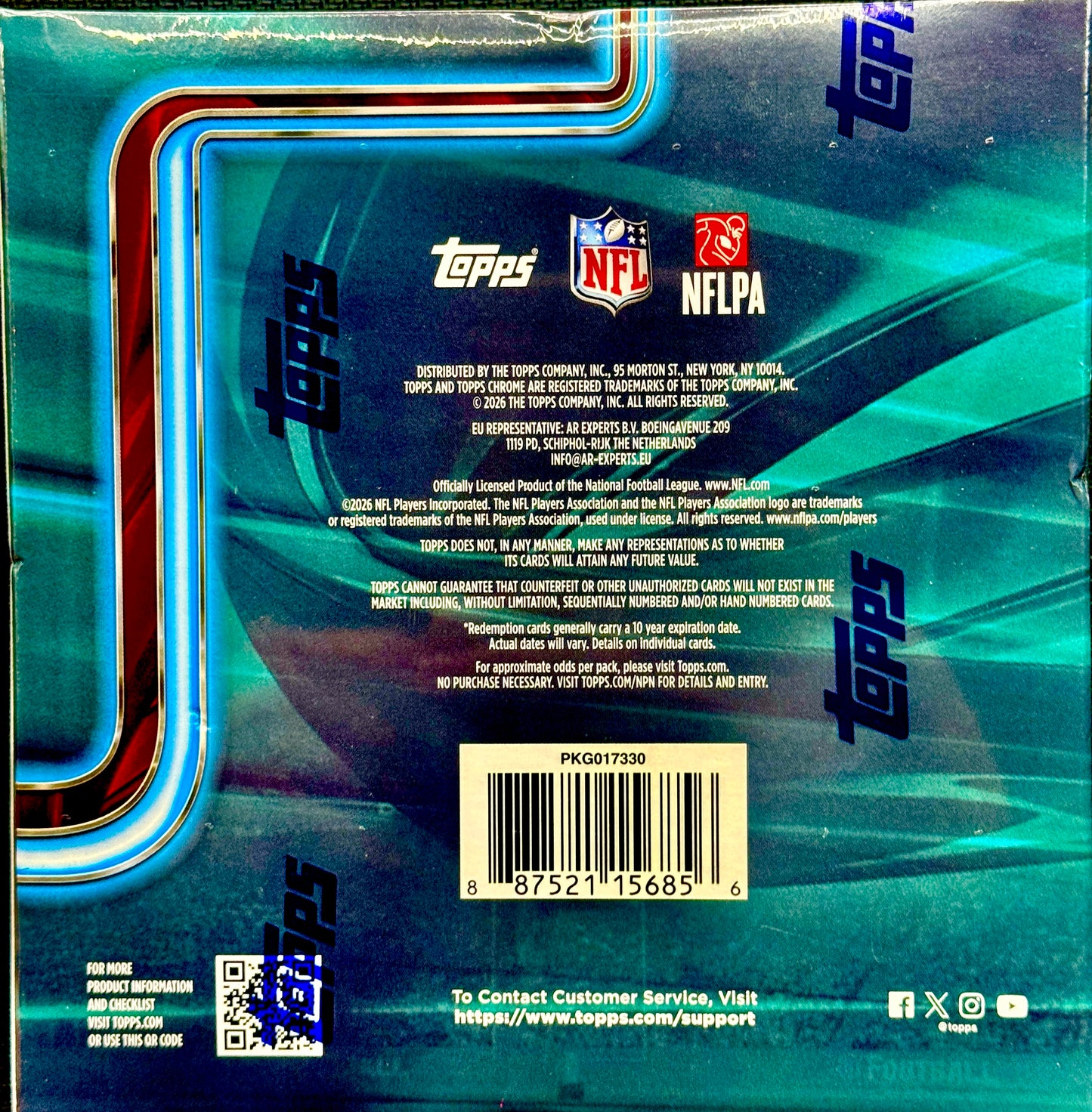 2025 Topps Chrome Football Mega Box