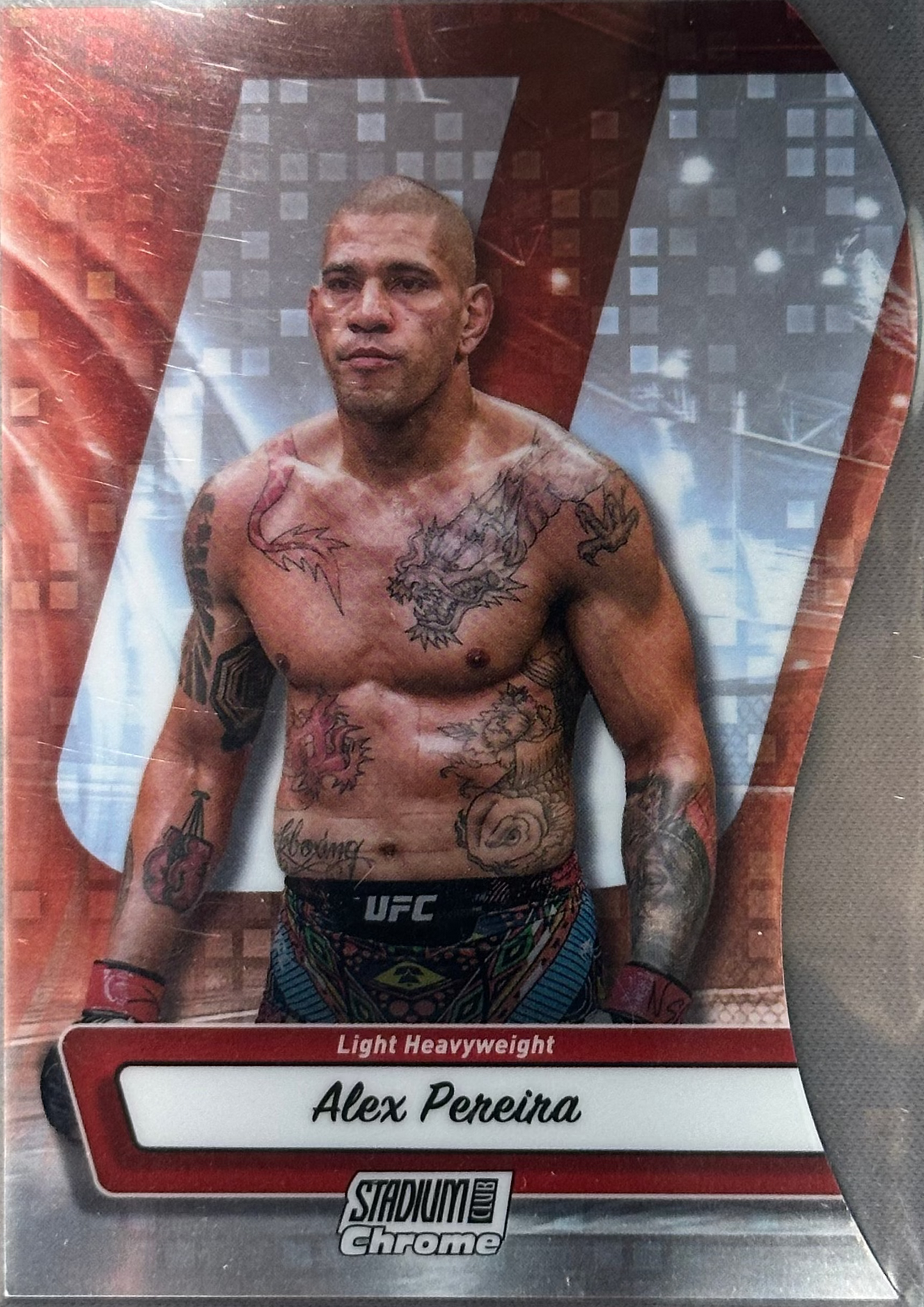 2025 Topps Stadium Club UFC Chrome Triumvirates Alex Pereira #TV-18