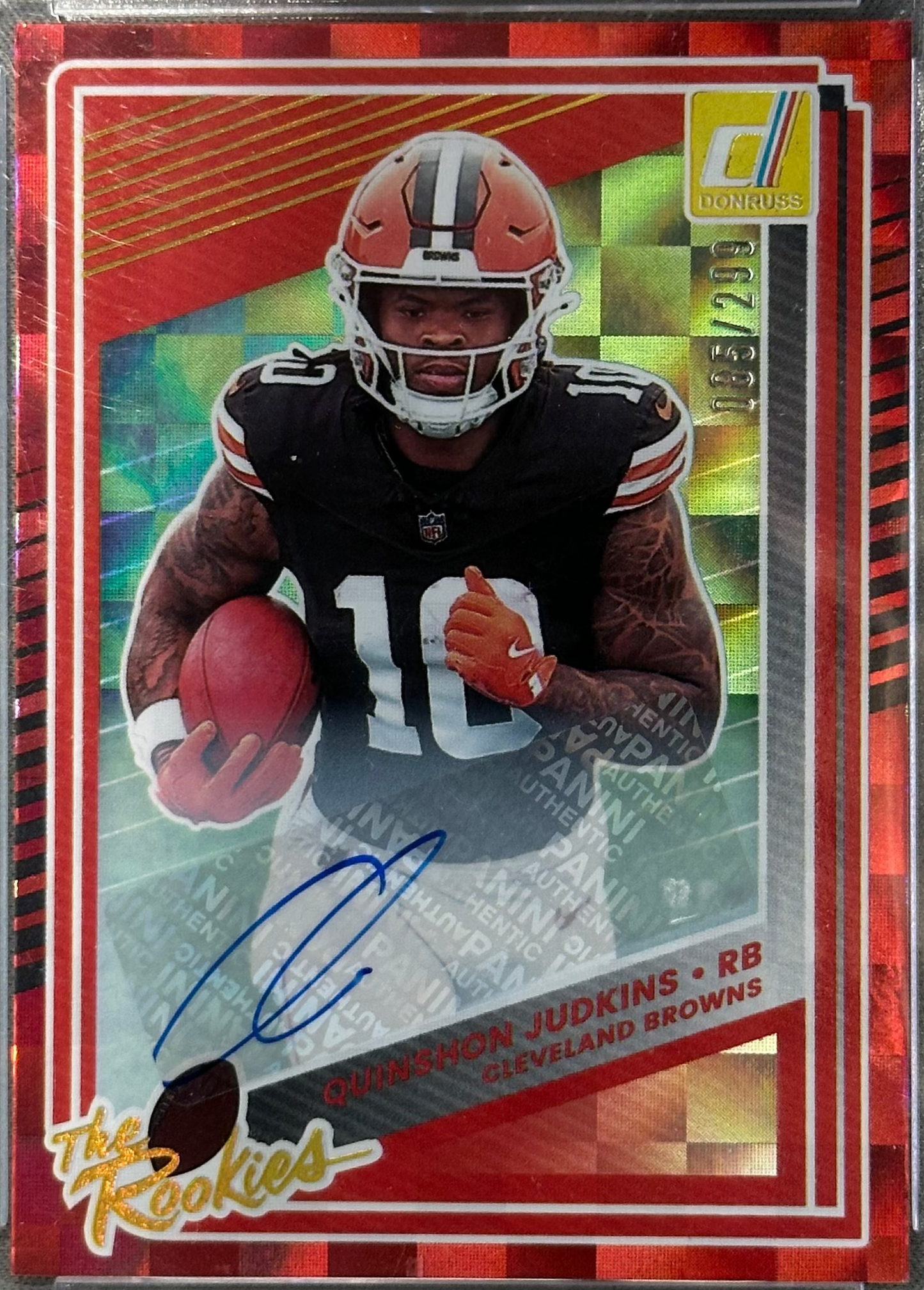 2025 Panini Donruss The Rookies Quinshon Judkins Autograph /299 #26