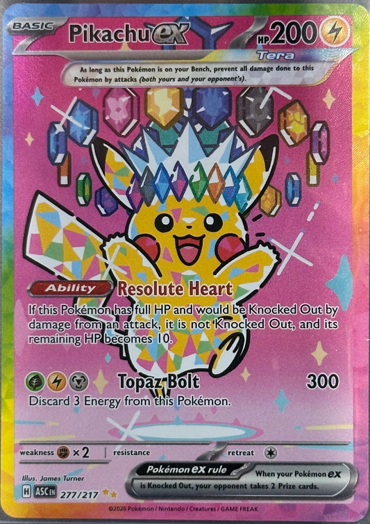Pikachu ex - 277/217 - ME: Ascended Heroes (ASC)