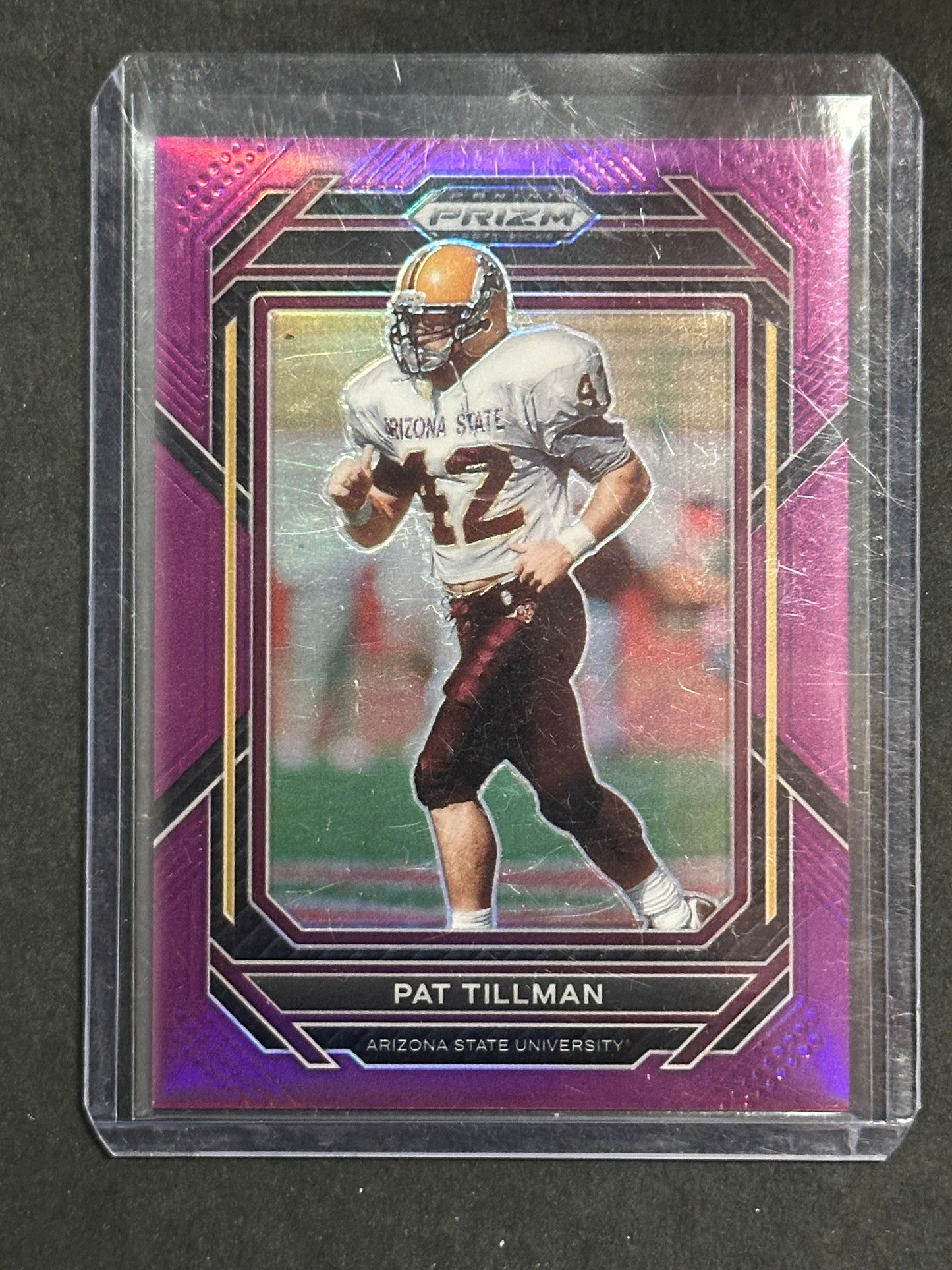 2023 Panini Prizm Draft Picks - Pat Tillman Purple Prizm /75 #100