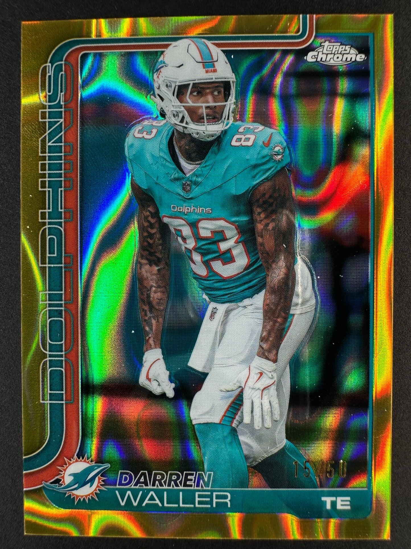 2025 Topps Chrome Football Darren Walker Gold Lava /50