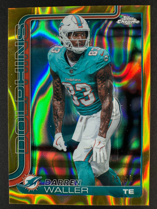 2025 Topps Chrome Football Darren Walker Gold Lava /50