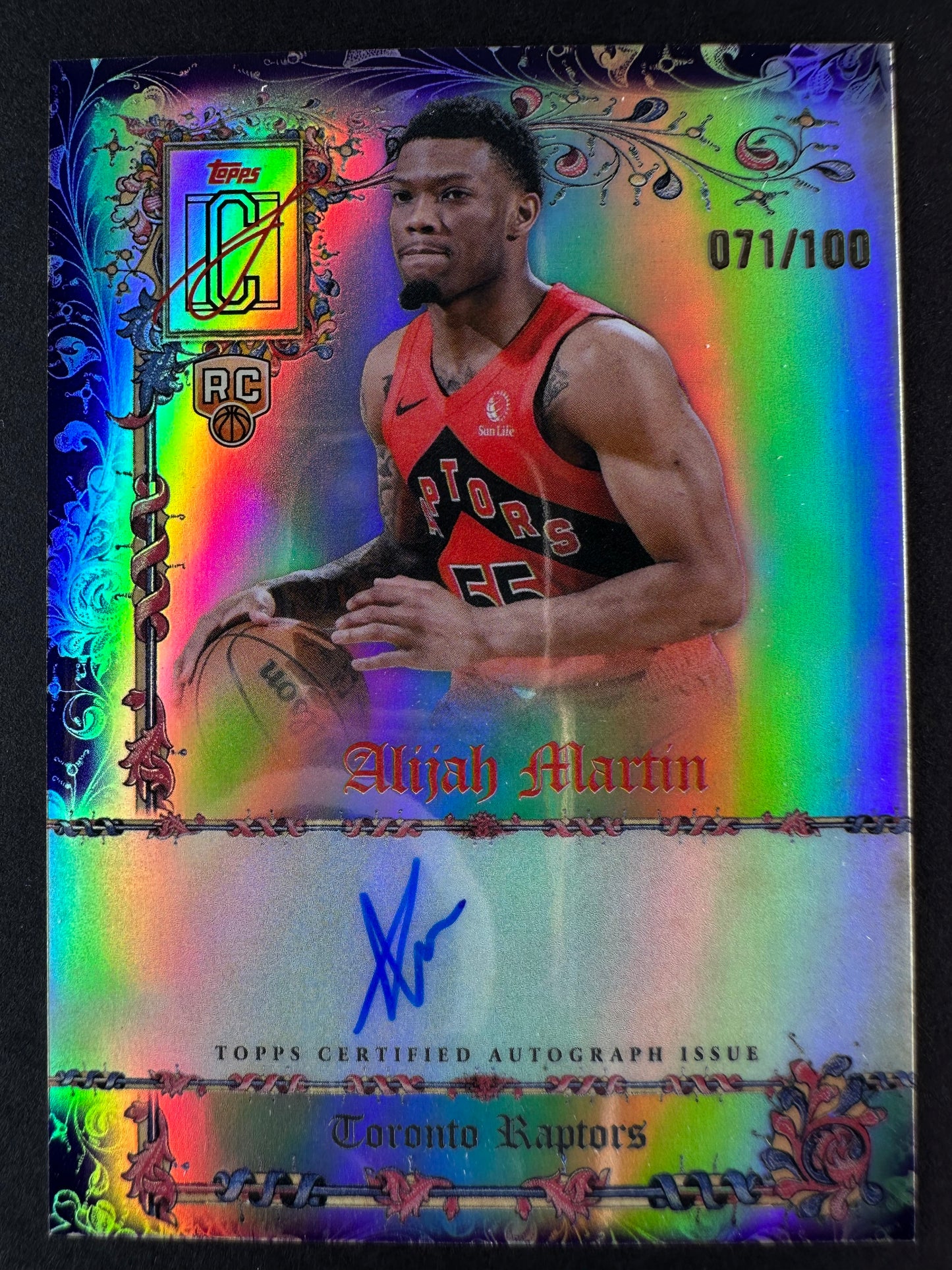 2025-26 Topps Signature Class Basketball Alijah Martin Manuscripts Purple /100