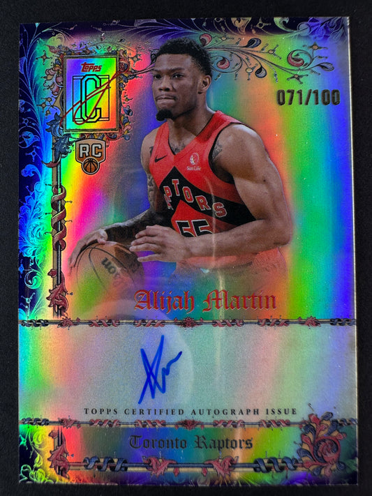 2025-26 Topps Signature Class Basketball Alijah Martin Manuscripts Purple /100