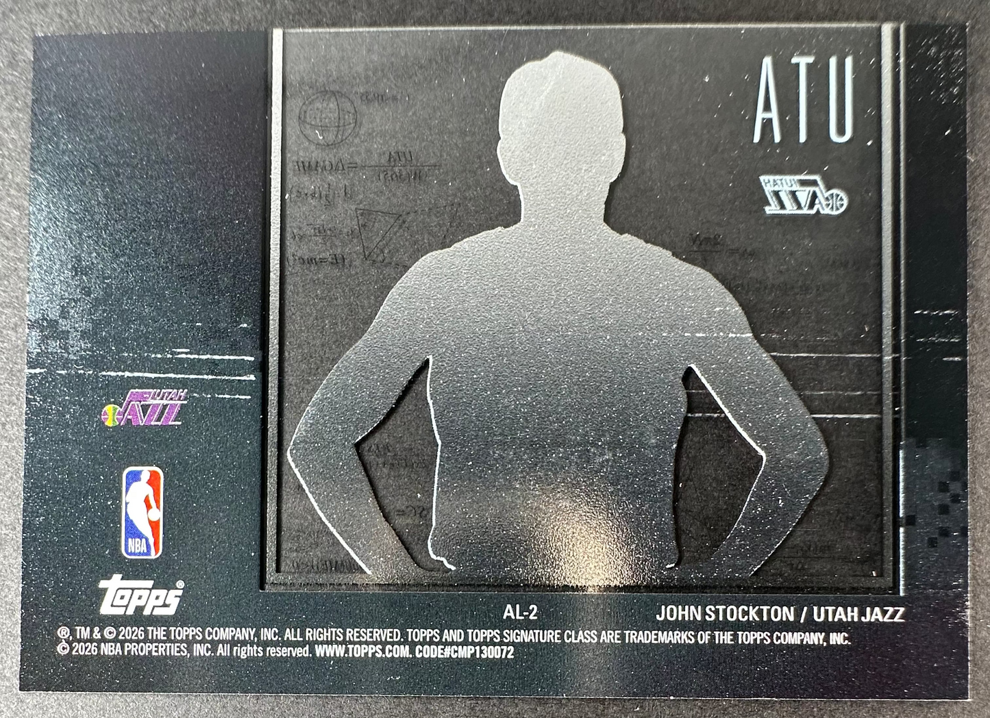 2026 Topps Signature Class Basketball John Stockton Algorithm SSP
