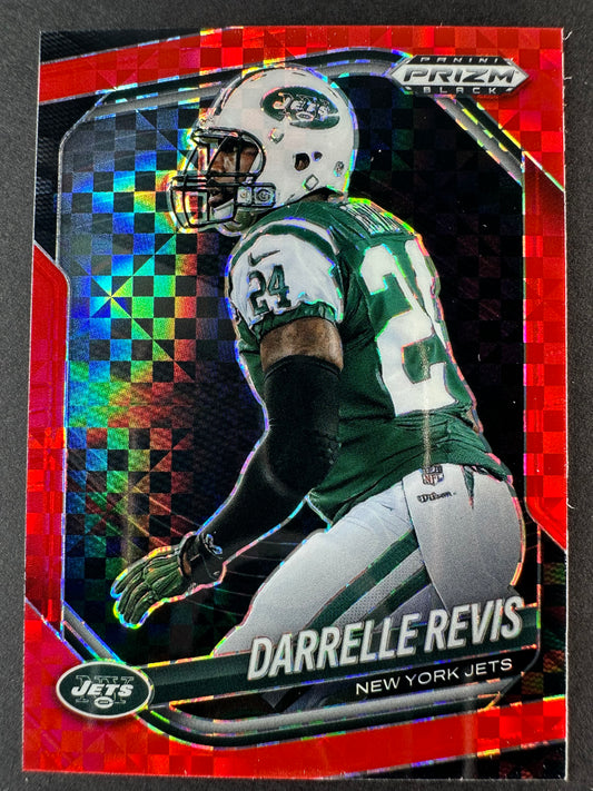 2025 Prizm Black Darrelle Revis Red Checkered /75