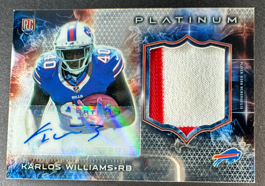 2015 Topps Platinum Karlos Williams RPA