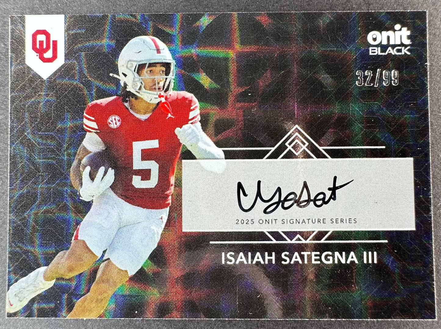 2026 Onit Black Isaiah Sategna III Auto /99