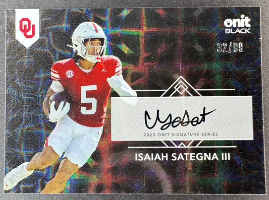 2026 Onit Black Isaiah Sategna III Auto /99