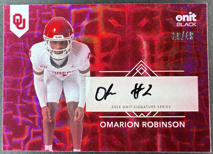 2026 Onit Black Omarion Robinson Auto /49