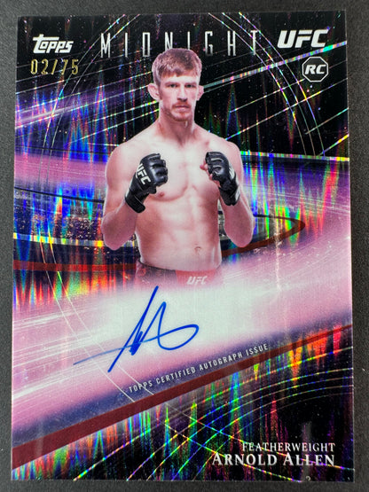 2026 Topps Midnight UFC Arnold Allen Horizon Signitures Shock /75