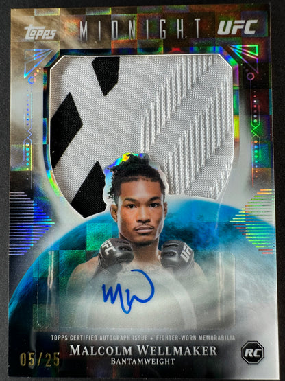 2026 Topps Midnight UFC Malcolm Wellmaker Patch Auto Pandora /25