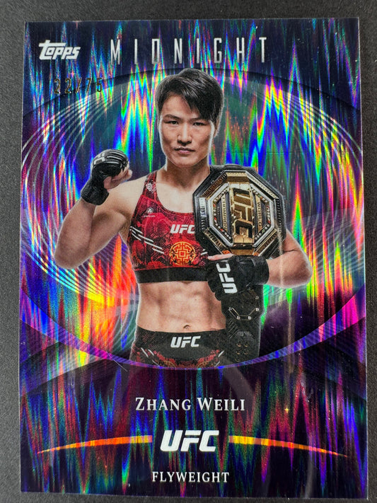 2026 Topps Midnight UFC Zhang Weili Purple Shock /75