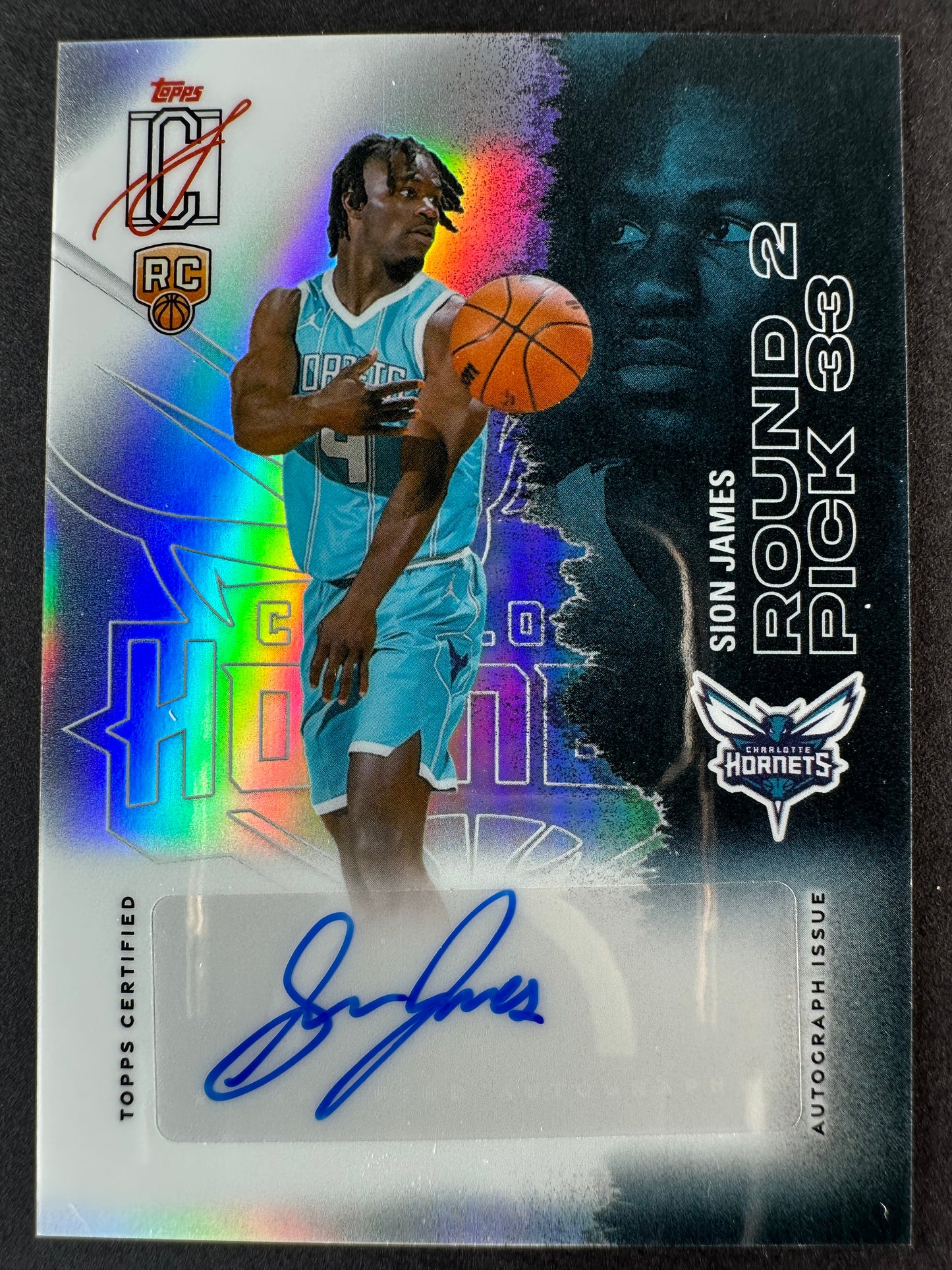 2025-26 Topps Signature Class Basketball Sion James Chrome Auto