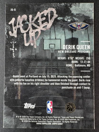 2025-26 Topps Chrome Cactus Jack Basketball Derik Queen Jacked Up