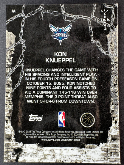 2025-26 Topps Chrome Cactus Jack Basketball Kon Knueppel