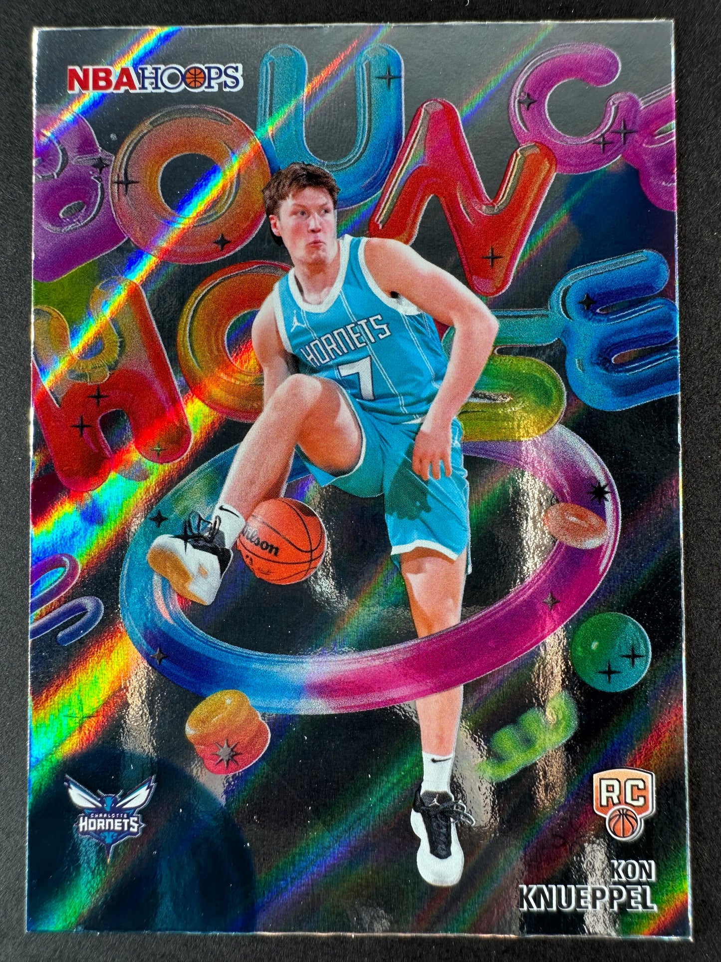 2025-26 Topps NBA Hoops Kon Knueppel Bounce House Light Burst