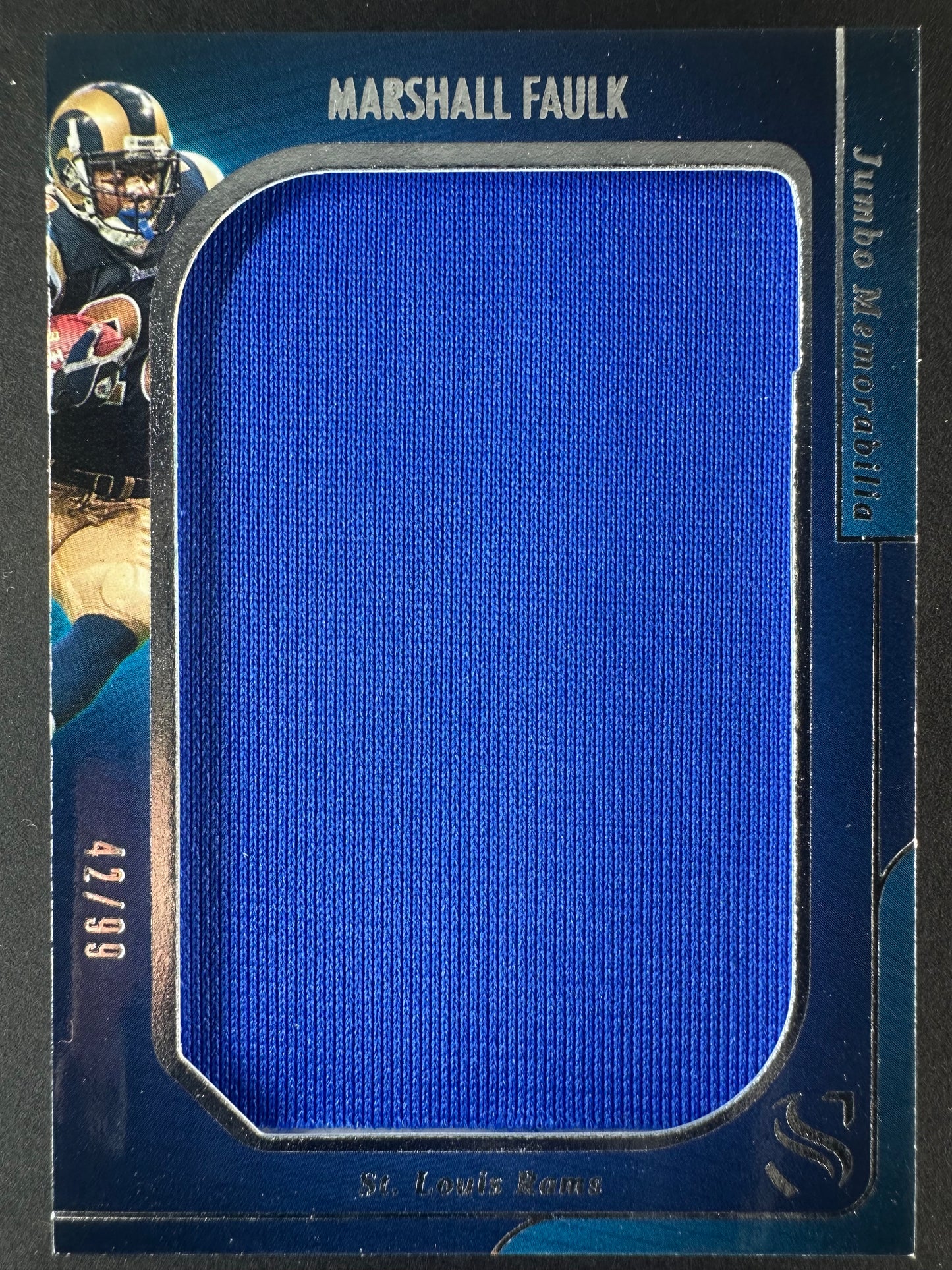2025-26 Panini Silhouette Marshall Faulk Jumbo Memorabilia /99