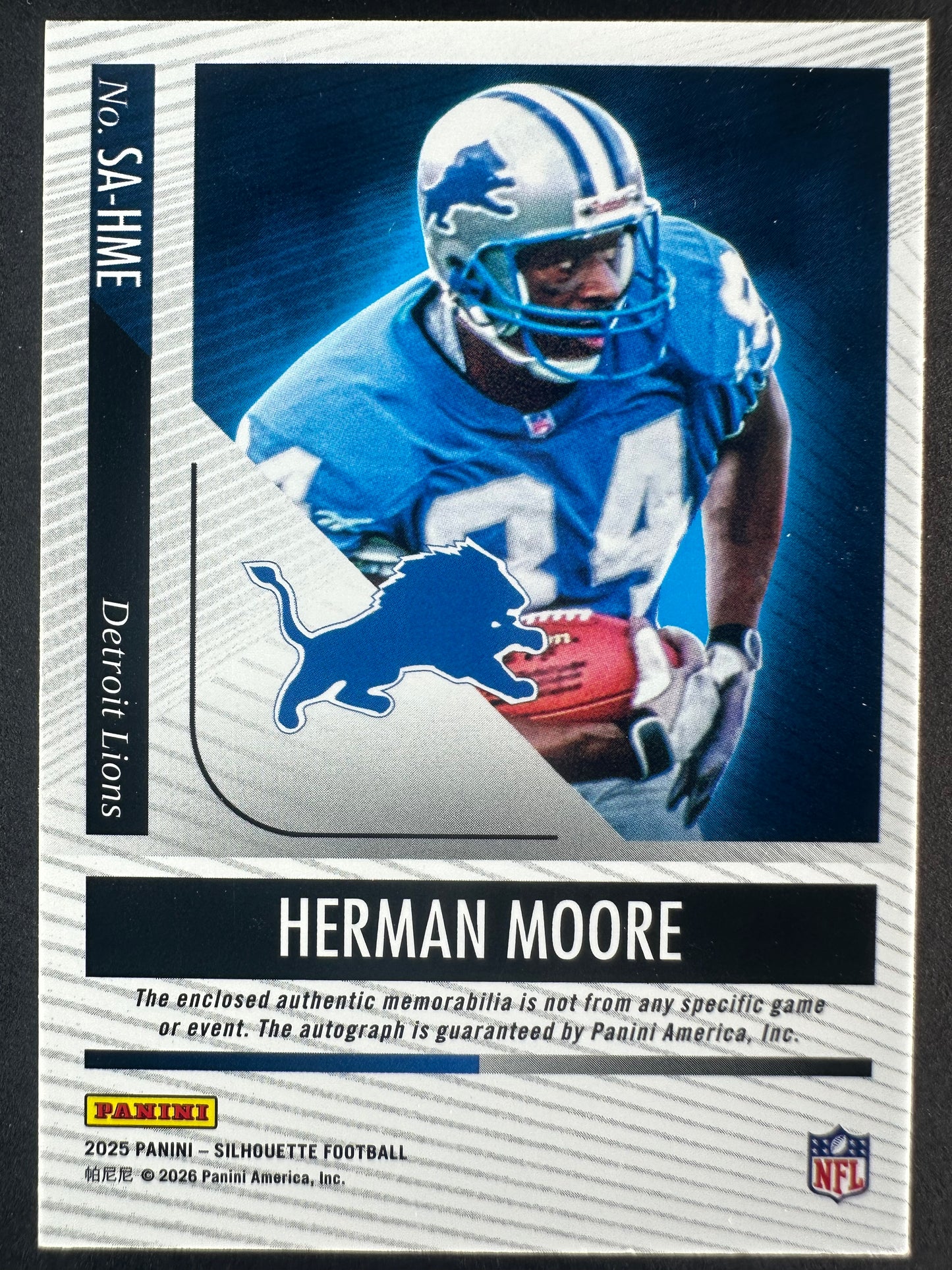 2025 Panini Silhouette Herman Moore Auto /199