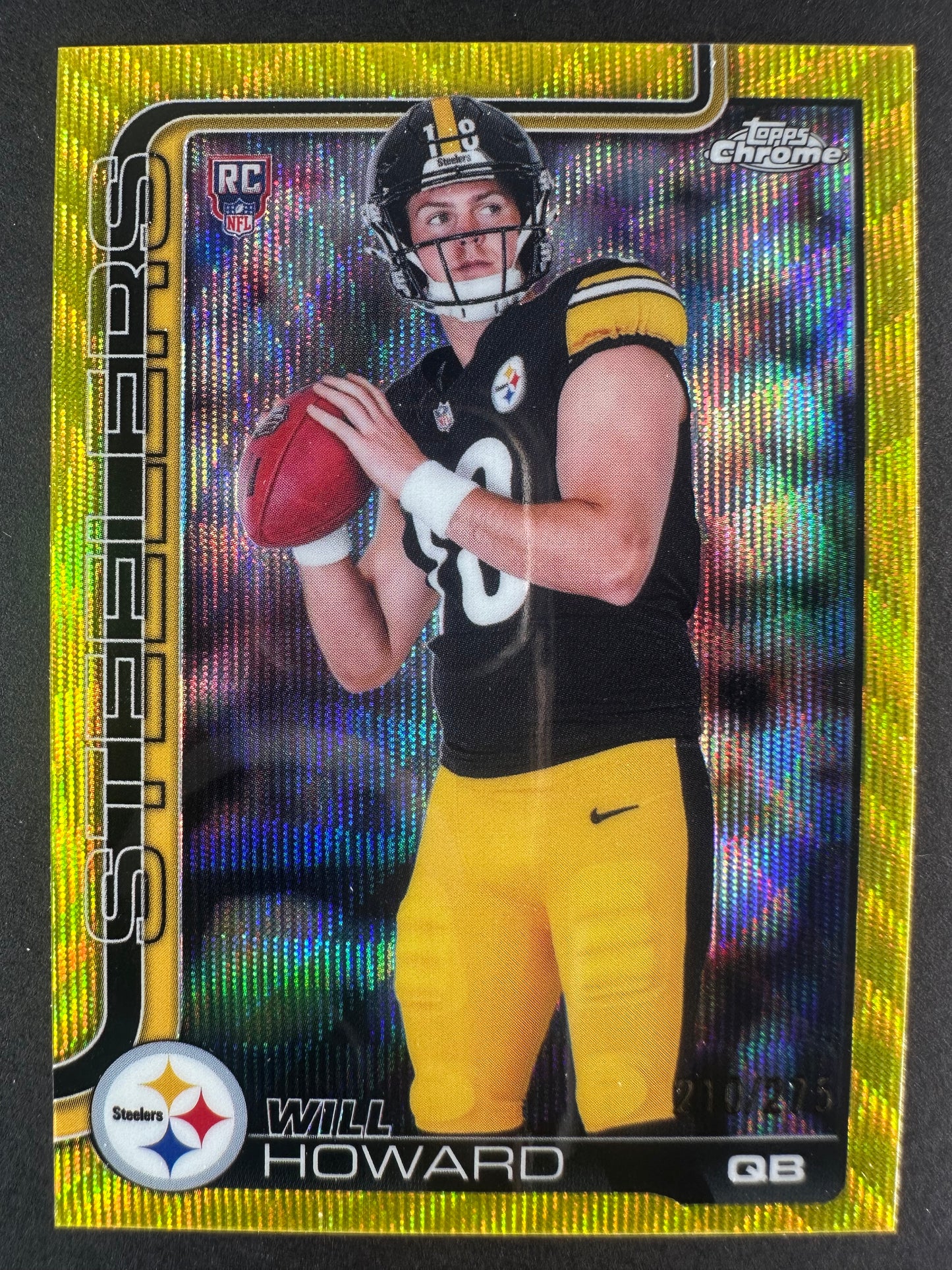 2025 Topps Chrome Will Howard yellow /275