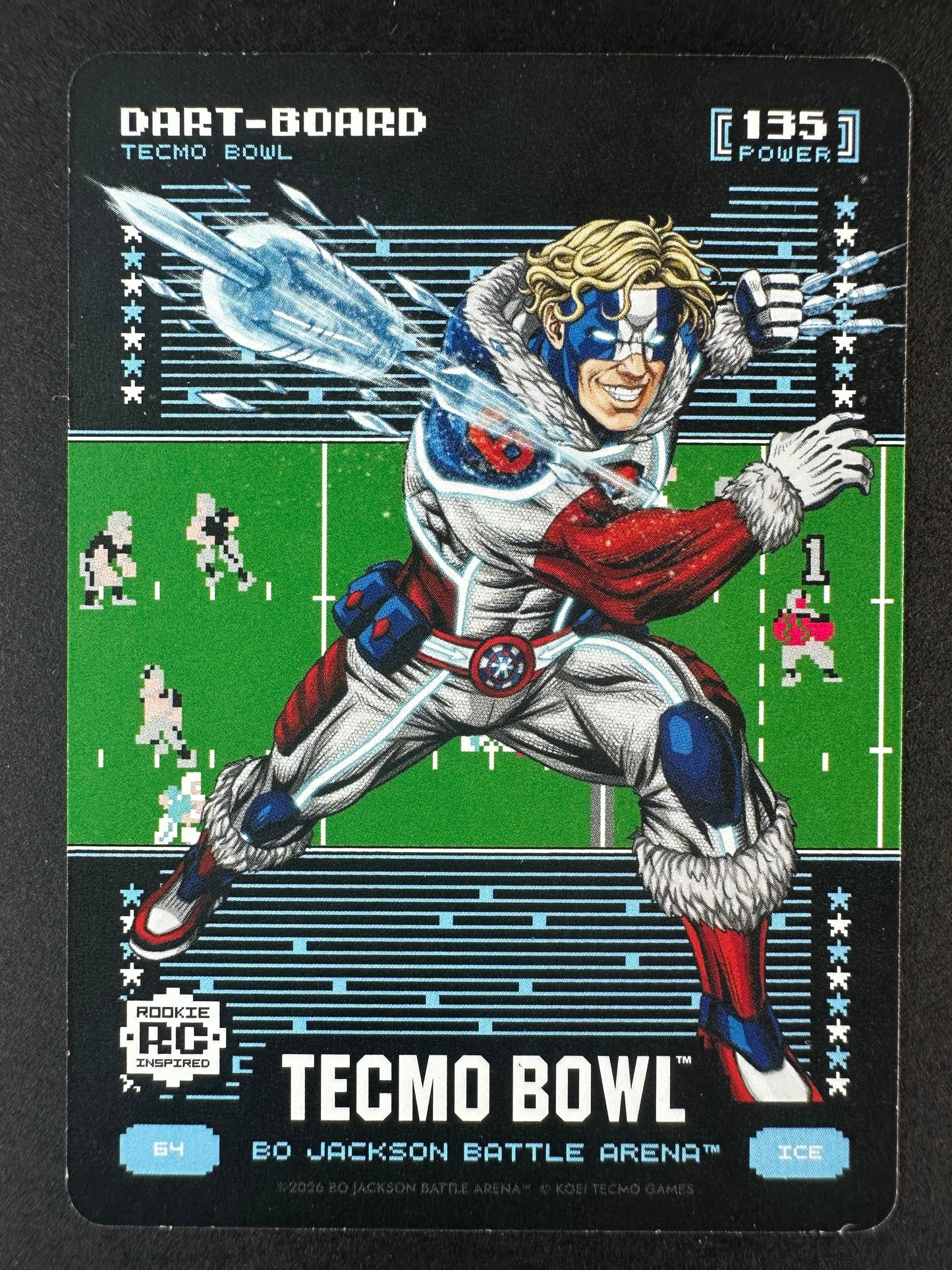 2026 Bo Jackson Tecmo Bowl Dart-Board Ice Battle Foil