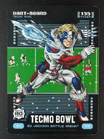2026 Bo Jackson Tecmo Bowl Dart-Board Ice Battle Foil