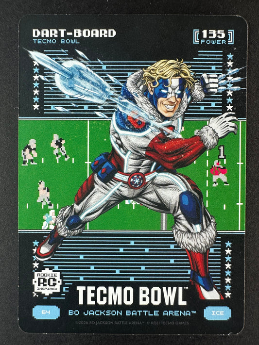 2026 Bo Jackson Tecmo Bowl Dart-Board Ice Battle Foil
