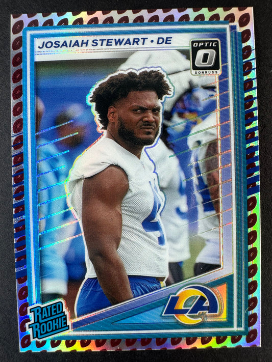 2025-26 Panini Donruss Optic Josaiah Stewart Football Emoji SP