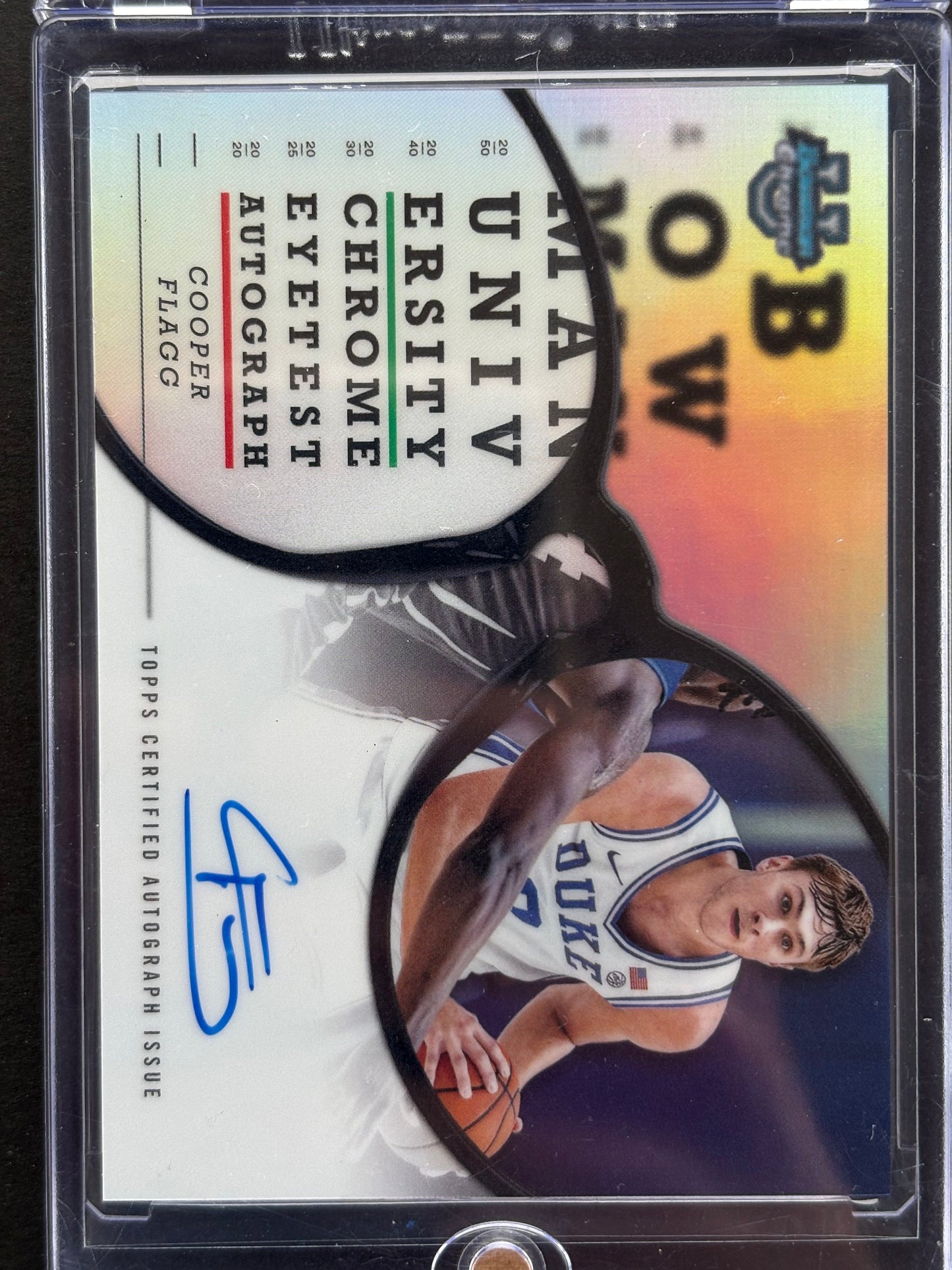 2024 Bowman Topps Chrome Cooper Flagg Eyetest Autograph