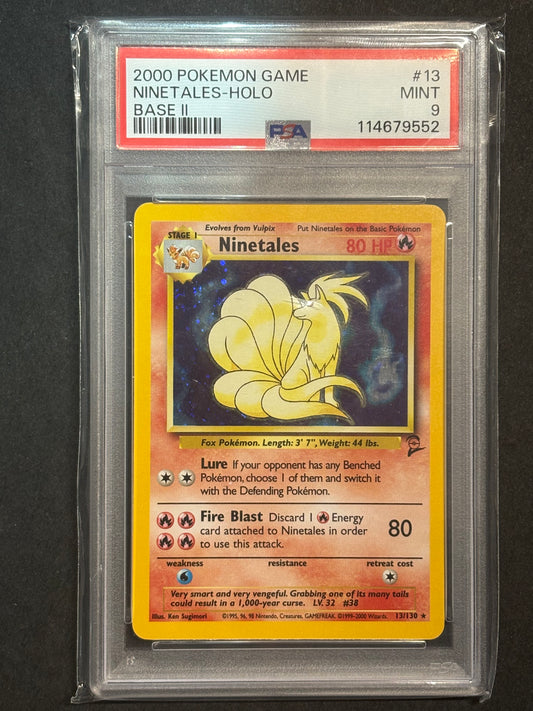 2000 Base Set 2 Ninetales Holo #13 PSA 9