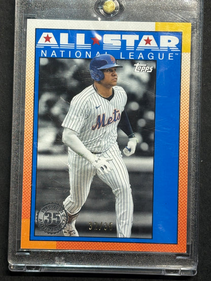 2025 Topps Series 2 Juan Soto All Star No Name Variation /35 #90AS-23