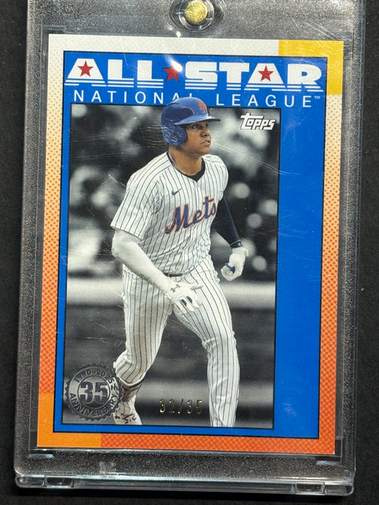 2025 Topps Series 2 Juan Soto All Star No Name Variation /35 #90AS-23
