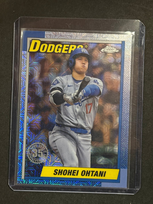 2025 Topps Series 1 1990 Topps Chrome Silver Pack Shohei Ohtani #T90C-50