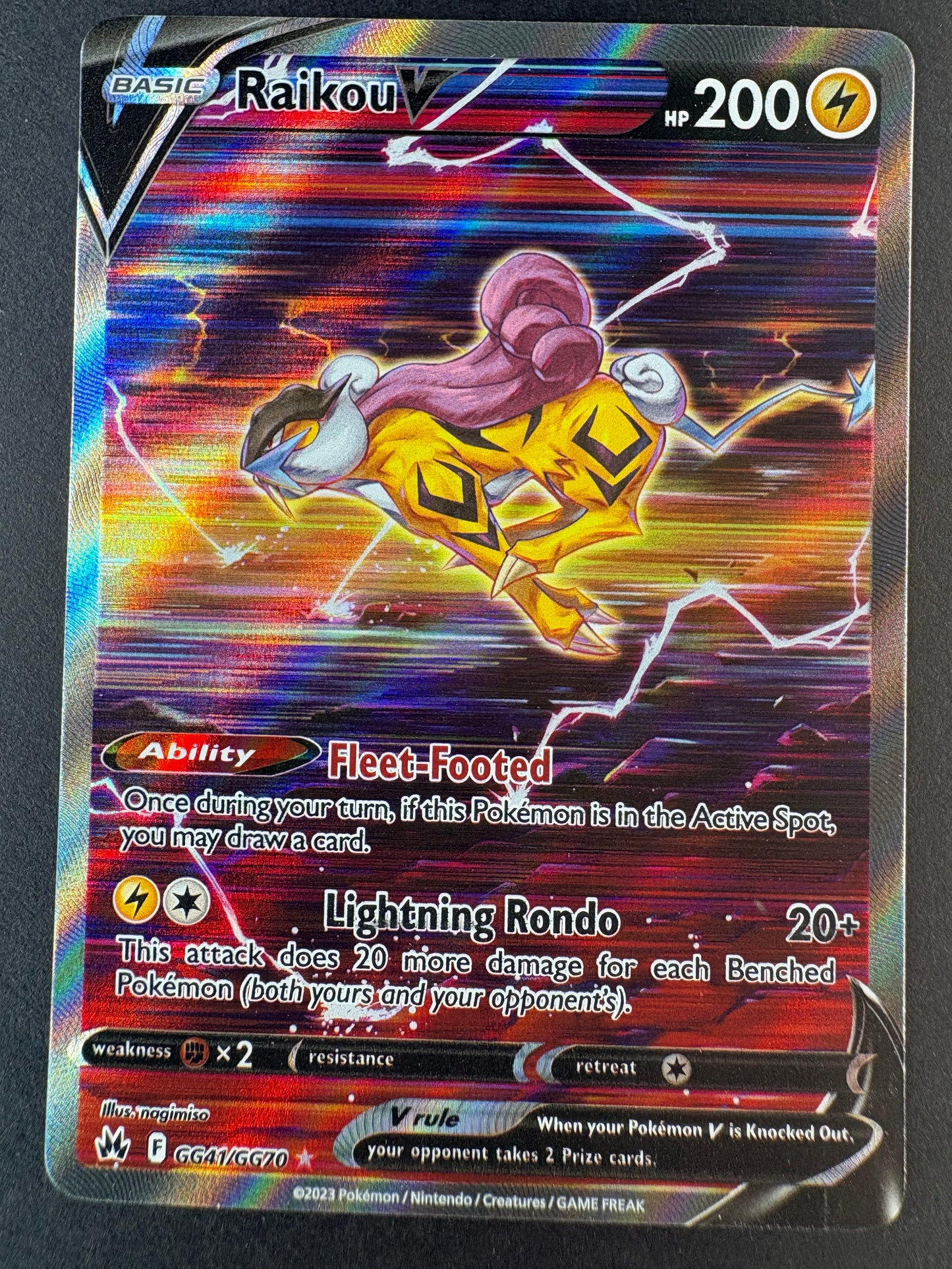 Raikou V - SWSH: Crown Zenith: Galarian Gallery (CRZ:GG)