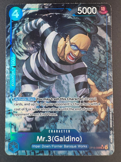 Mr.3(Galdino) (056) (Alternate Art) - The Time Of Battle (OP16)