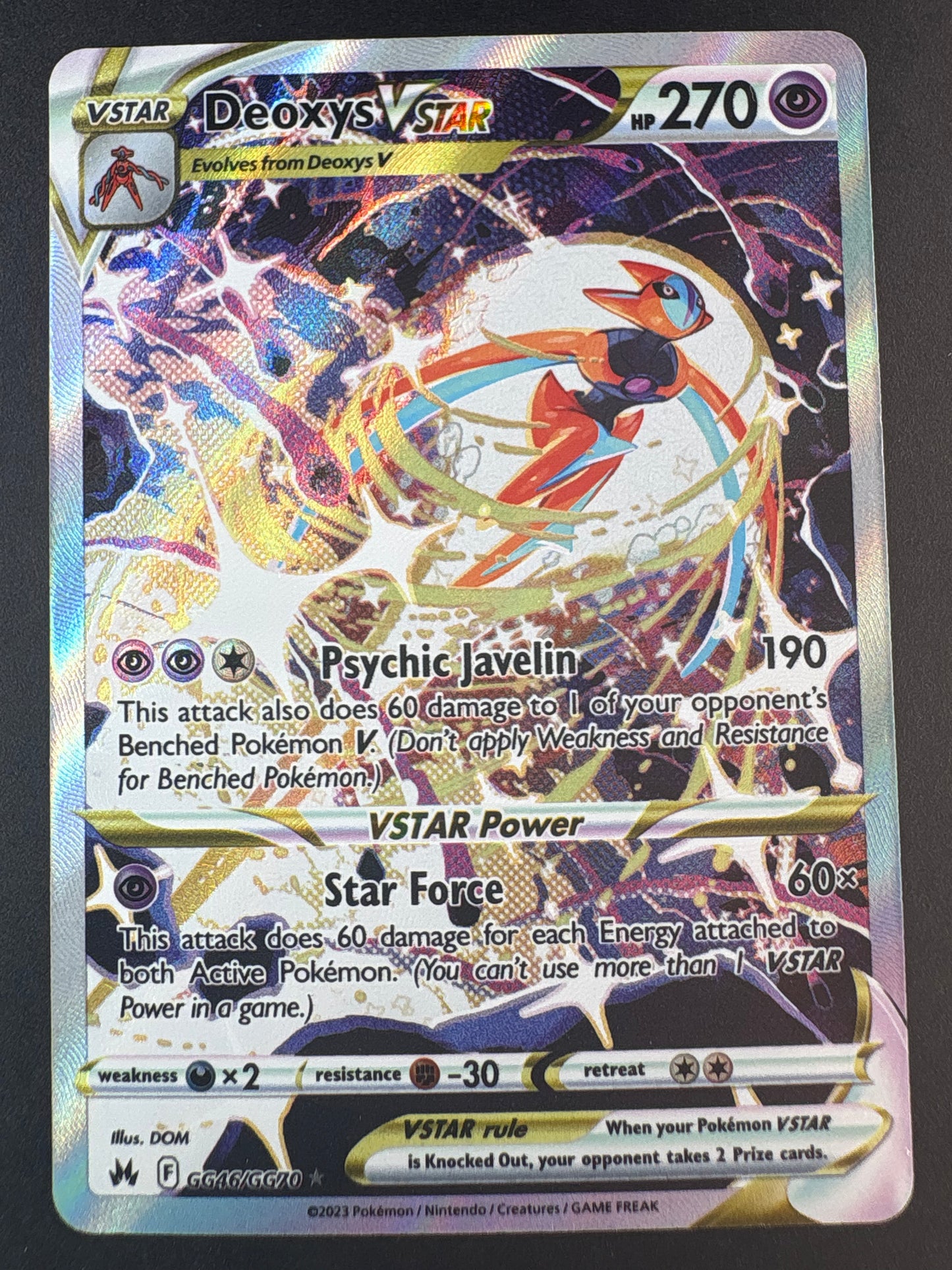 Deoxys VSTAR - SWSH: Crown Zenith: Galarian Gallery (CRZ:GG)