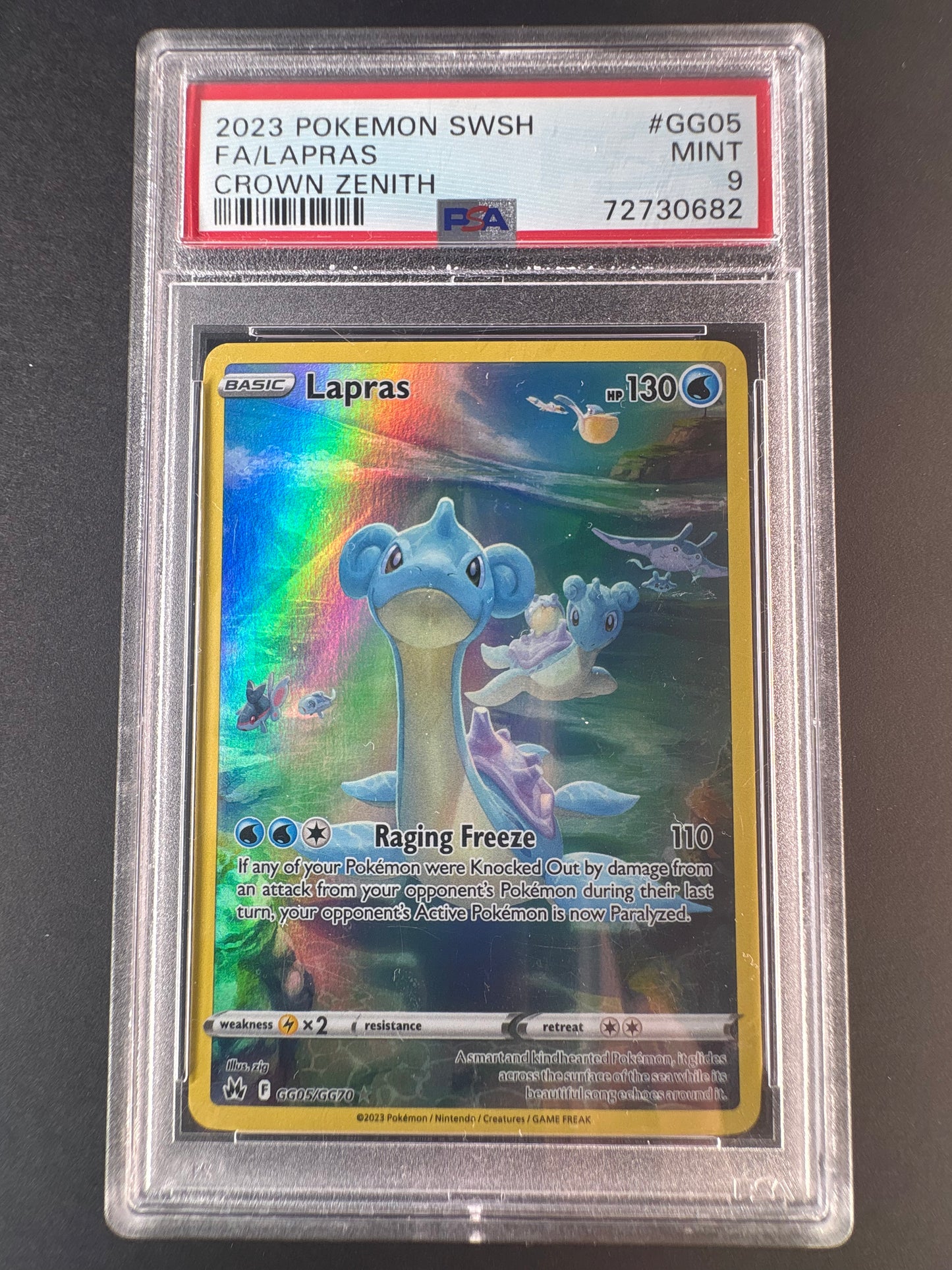Lapras - SWSH: Crown Zenith: Galarian Gallery (CRZ:GG) PSA 9