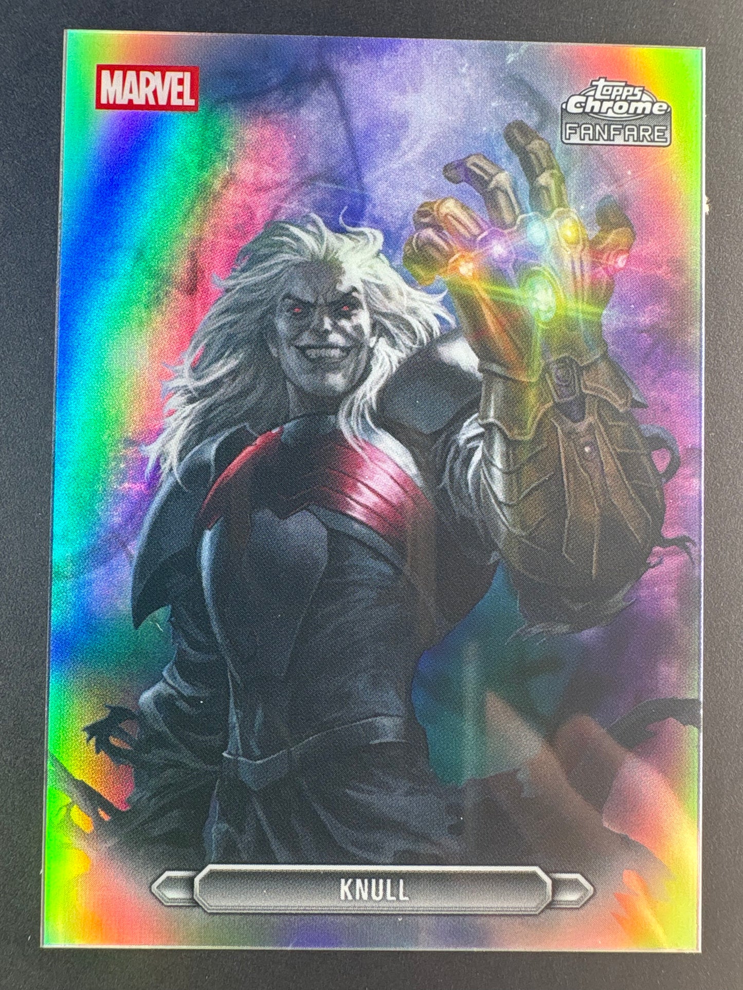 2026 Topps Chrome Marvel Comics Knull Fanfare Insert