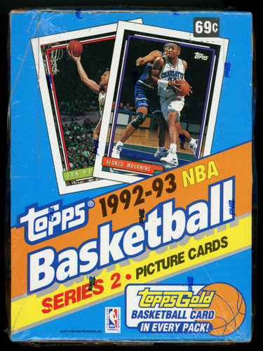 Topps 1992-93 Basketball Series 2 Sealed Box