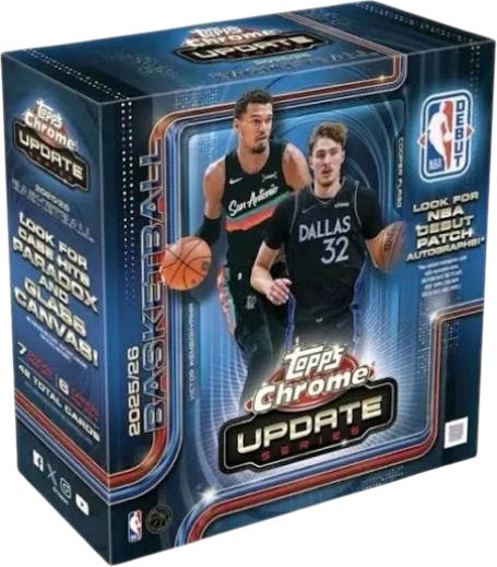 2025-26 Topps Chrome Update Series Basketball Mega Box