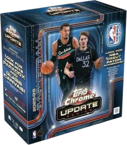 2025-26 Topps Chrome Update Series Basketball Mega Box