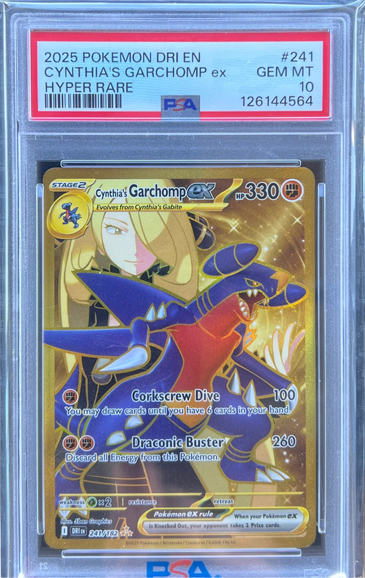 Cynthia's Garchomp ex - 241/182 - SV10: Destined Rivals (DRI) PSA 10 — normalized