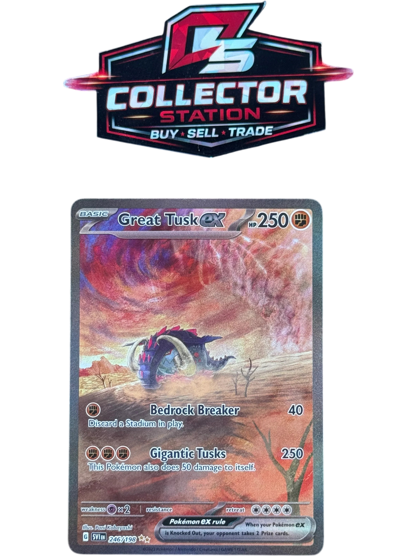 Great Tusk ex - 246/198 - SV01: Scarlet & Violet Base Set (SVI) — normalized