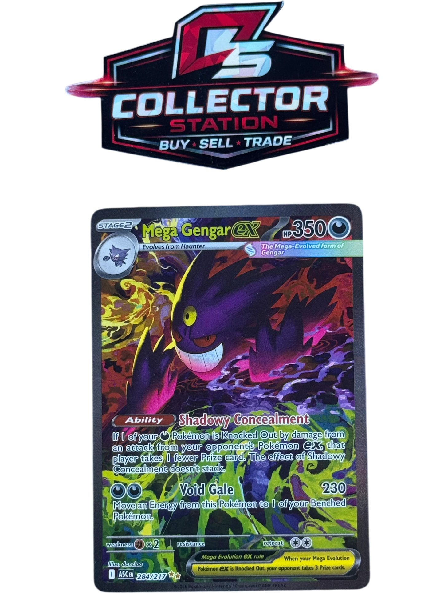 Mega Gengar ex - 284/217 - ME: Ascended Heroes (ASC) — normalized