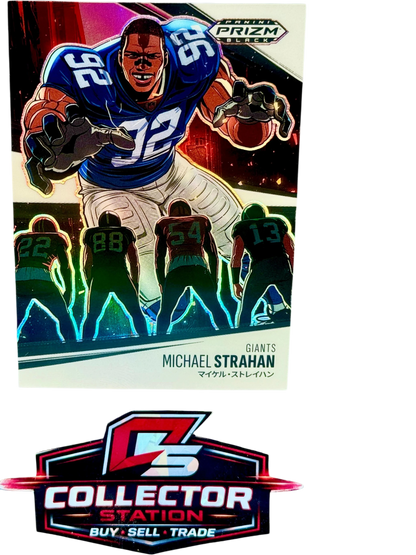 MICHAEL STRAHAN 2025 PANINI PRIZM BLACK MANGA SSP CASE HIT — normalized