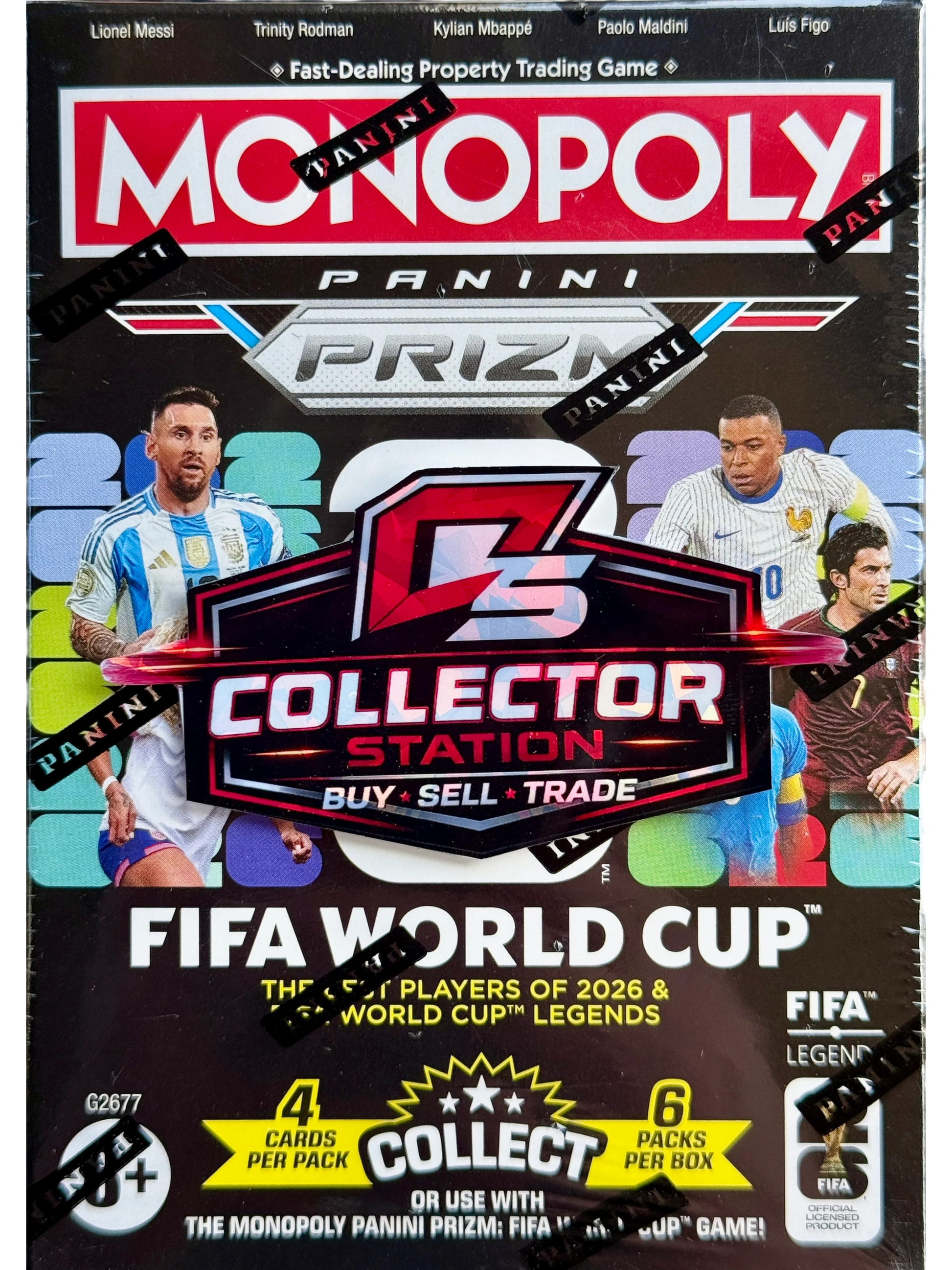 Monopoly Panini Prizm: FIFA World Cup Soccer Trading Cards Booster Box — normalized