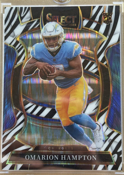 Panini 2025 Select Omarion Hampton #2 RC Zebra Concourse
